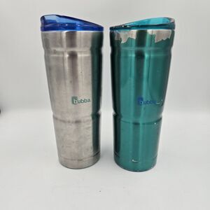 Lot Of 2 bubba Envy S Stainless Steel Insulated Tumblers Blue Green 24 oz Each